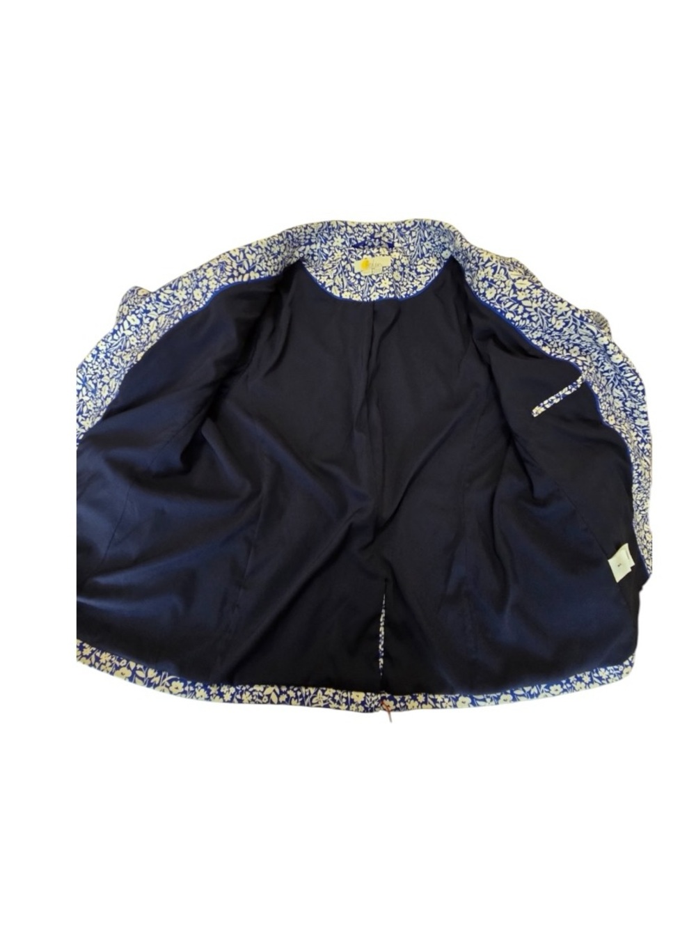 Boden Blue Floral Carrie Single Button Blazer Jacket Size 14 NWOT Cottagecore - Picture 11 of 16